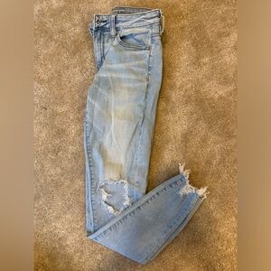 American Eagle distressed jeggings, size 2